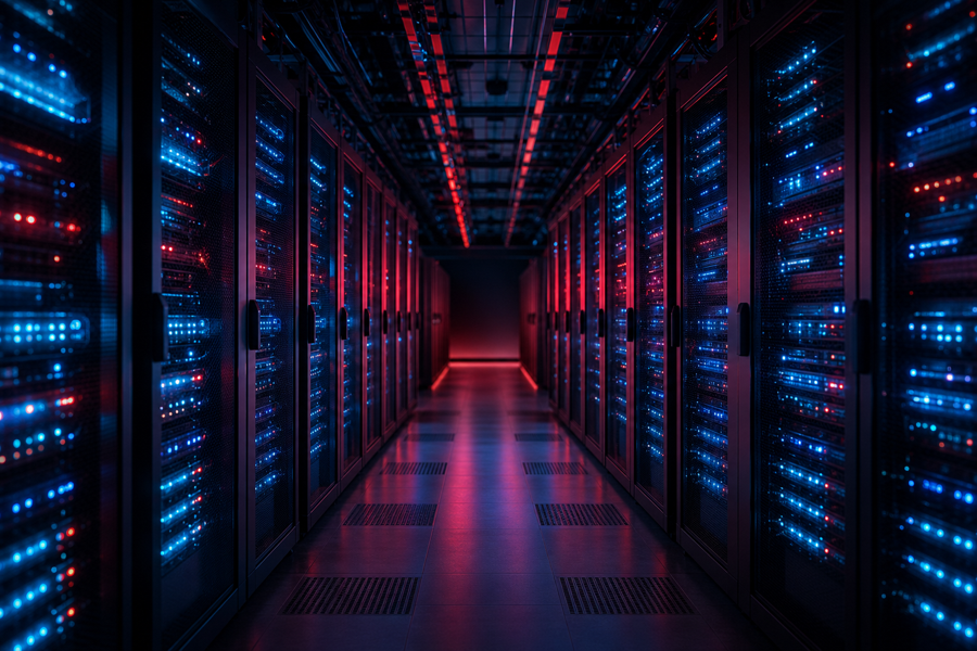 Modern data center representing scalable infrastructure